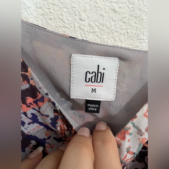 CAbi Floral Pattern Fresco Shift Pocket Dress Size Medium - Picture 6 of 7